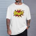 BANG Pop Art Comic Book Speech Bubbles Street Graffiti Art T-Shirt Gifts for Him BANG Pop Art Comic Book Speech Bubbles Street Graffiti Art T-Shirt Gifts for Him