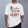 THE BEST TEACHERS TEACH FROM THE HEART NOT BOOK T-SHIRT Men Women T-Shirt Gifts for Him