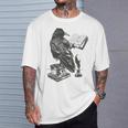 Bird Raven Book Lovers Men Women Graphic Tshirt T-Shirt Gifts for Him