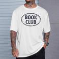Book Club Oval Logo T-Shirt Gifts for Him Book Club Oval Logo T-Shirt Gifts for Him