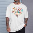 Book Lover Heart Shape Reading Club Librarian Bookworm Premium Tri-Blend T-Shirt Gifts for Him Book Lover Heart Shape Reading Club Librarian Bookworm Premium Tri-Blend T-Shirt Gifts for Him