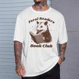 Book Lover Opossum Bookish Reader Feral Readers Book Club T-Shirt Gifts for Him Book Lover Opossum Bookish Reader Feral Readers Book Club T-Shirt Gifts for Him