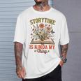 Book Lover Reader Bookish Floral Storytime Is Kinda My Thing T-Shirt Gifts for Him Book Lover Reader Bookish Floral Storytime Is Kinda My Thing T-Shirt Gifts for Him