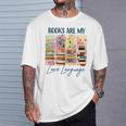 Book Lover Reading Brushstroke Books Are My Love Language T-Shirt Gifts for Him Book Lover Reading Brushstroke Books Are My Love Language T-Shirt Gifts for Him