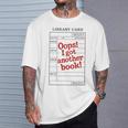 For Book Lovers OOPS I GOT Another Book Book Lover T-Shirt Gifts for Him