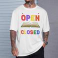 If My Book Is Open Your Mouth Is Closed Reading Books Performance T-Shirt Gifts for Him If My Book Is Open Your Mouth Is Closed Reading Books Performance T-Shirt Gifts for Him