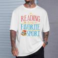 Book Reading Reading Is My Favorite Sport Raglan Baseball Tee T-Shirt Gifts for Him Book Reading Reading Is My Favorite Sport Raglan Baseball Tee T-Shirt Gifts for Him