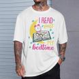 Book Reading I Read Past My Bedtime T-Shirt Gifts for Him