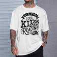 Book Reading Graphic Women Kids Book Lovers Librarian T-Shirt Gifts for Him