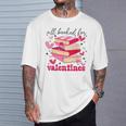 All Booked For Valentines Book Lovers Pink Valentine's Day T-Shirt Gifts for Him