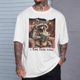 Bookish Mom Raccoon I Live Here Now Library Book Lover T-Shirt Gifts for Him Bookish Mom Raccoon I Live Here Now Library Book Lover T-Shirt Gifts for Him
