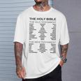 The Books Of The Bible Old And New Testament Complete List T-Shirt Gifts for Him