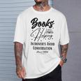 Books Helping Introvert Avoid Conversation Since 1454 T-Shirt Gifts for Him