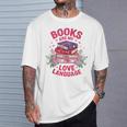 Books Are My Love Language Retro Bookish Pink Valentine T-Shirt Gifts for Him Books Are My Love Language Retro Bookish Pink Valentine T-Shirt Gifts for Him