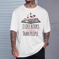 I Like Books More Than People T-Shirt Gifts for Him I Like Books More Than People T-Shirt Gifts for Him