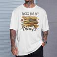Books Are My Therapy Vintage Book Lover Daisy Art T-Shirt Gifts for Him Books Are My Therapy Vintage Book Lover Daisy Art T-Shirt Gifts for Him