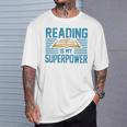 Books Reading My SuperPower Great Idea Art Literature Premium T-Shirt Gifts for Him