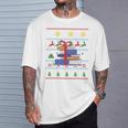 Books Reading Ugly Christmas Book Lover T-Shirt Gifts for Him Books Reading Ugly Christmas Book Lover T-Shirt Gifts for Him