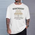 Booktrovert Definition Aesthetic Book Lovers Men Women Kids T-Shirt Gifts for Him