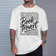 Booktrovert Reader Introvert Book Lover Premium Tri-Blend T-Shirt Gifts for Him