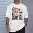 Born To Read Forced To Work Booklover -Adults Book Lovers Casual Grey Small T-Shirt Gifts for Him