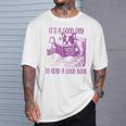 Boston Terrier Reading Book Good Day To Read a Book T-Shirt Gifts for Him