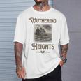 Bronte Novel Wuthering Heights Moorland Gothic Book Cover T-Shirt Gifts for Him Bronte Novel Wuthering Heights Moorland Gothic Book Cover T-Shirt Gifts for Him