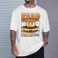 Camping Reading Fun Book Lover Camper Librarian T-Shirt Gifts for Him