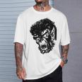 Classic Monster Horror Comic Book Horror Movie Werewolf T-Shirt Gifts for Him