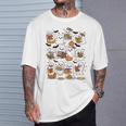 Cute Ghosts Reading Books Smart Book Lover Halloween T-Shirt Gifts for Him