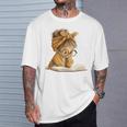 Cute Girl Open Book Reading Book Lover Graphic Round Glasses T-Shirt Gifts for Him Cute Girl Open Book Reading Book Lover Graphic Round Glasses T-Shirt Gifts for Him