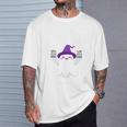 Cute Halloween Literacy Teacher Witch Reading Books Ghost T-Shirt Gifts for Him Cute Halloween Literacy Teacher Witch Reading Books Ghost T-Shirt Gifts for Him