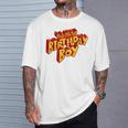 Dad Of The Birthday Boy Fun Comic Book Graphic T-Shirt Gifts for Him