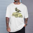 Dark Academia Aesthetic Raven Crow On Old Books Skull Goth T-Shirt Gifts for Him