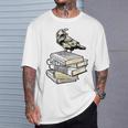 Dark Academia Aesthetic Raven Crow On Old Vintage Books T-Shirt Gifts for Him Dark Academia Aesthetic Raven Crow On Old Vintage Books T-Shirt Gifts for Him