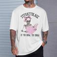Dirty Romance Skeleton Reading Smut Smutty Book STFUATTDLAGG Comfort Colors Crop Top T-Shirt Gifts for Him