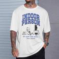 DOAWK Indoor Person Eat Sleep Game Repeat Book Series T-Shirt Gifts for Him