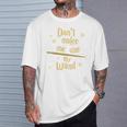 Don’t Make Me Use My Wand Wizard Teacher Magic Fiction Book T-Shirt Gifts for Him