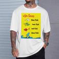 Dr Seuss One Fish Two Fish Book Cover T-Shirt Gifts for Him Dr Seuss One Fish Two Fish Book Cover T-Shirt Gifts for Him