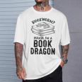 Dragon Literary Readers Book Themed Lovers Book Dragon T-Shirt Gifts for Him