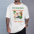 In My Dream World Books Are Free Chocolates Is Healthy Premium Tri-Blend T-Shirt Gifts for Him
