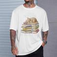 Easily Distracted By Books And Cats T-Shirt Gifts for Him Easily Distracted By Books And Cats T-Shirt Gifts for Him