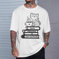 Easily Distracted Cats And Books T-Shirt Gifts for Him