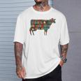 Easily Distracted By Cows & Books Lover Heifer Farm T-Shirt Gifts for Him