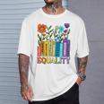 Equality Books Wildflower Rainbow LGBT Lesbian Gay Pride T-Shirt Gifts for Him Equality Books Wildflower Rainbow LGBT Lesbian Gay Pride T-Shirt Gifts for Him