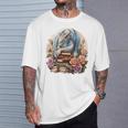 Fantasy Dragon Books Floral Boho Bookworm T-Shirt Gifts for Him Fantasy Dragon Books Floral Boho Bookworm T-Shirt Gifts for Him