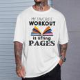 My Favorite Workout Is Lifting Pages Reading Books Shirt T-Shirt Gifts for Him My Favorite Workout Is Lifting Pages Reading Books Shirt T-Shirt Gifts for Him