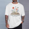 Floral Book A New Chapter Begins Retired Teacher Retirement T-Shirt Gifts for Him
