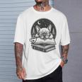 French Bulldog Reading Book Coffee Sky Glasses T-Shirt Gifts for Him French Bulldog Reading Book Coffee Sky Glasses T-Shirt Gifts for Him
