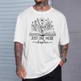 Grey Just One More Chapter Bookish Book Reading Grey T-Shirt Gifts for Him